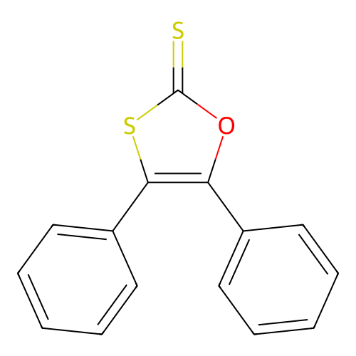 1,3-Oxathiole-2-thione, 4,5-diphenyl- structure