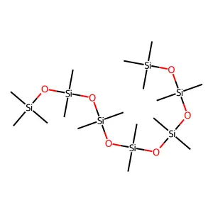 Hexadecamethylheptasiloxane structure