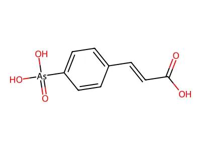 3-(4-Arsonophenyl)prop-2-enoic acid structure