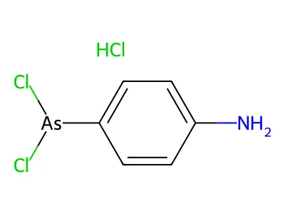 对-(二氯胂基)苯胺盐酸盐 structure
