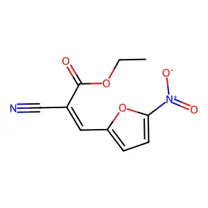 Ethyl 2-cyano-3-(5-nitrofuran-2-yl)prop-2-enoate structure