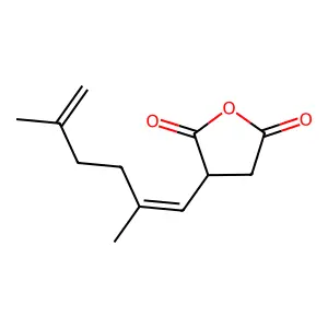 3-(2,5-Dimethylhexa-1,5-dienyl)oxolane-2,5-dione structure