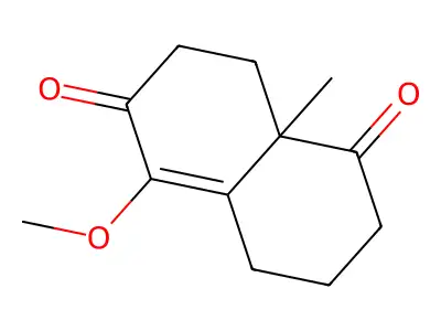5-Methoxy-8A-methyl-3,4,8,8A-tetrahydro-1,6(2H,7H)-naphthalenedione structure