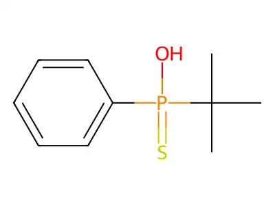Phosphinothioic acid, (1,1-dimethylethyl)phenyl- structure