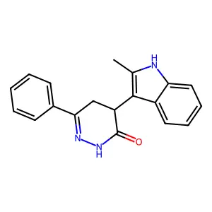 4-(2-Methyl-1H-indol-3-yl)-6-phenyl-4,5-dihydro-3(2H)-pyridazinone structure