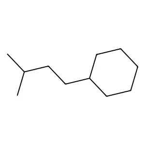 3-Methylbutylcyclohexane structure