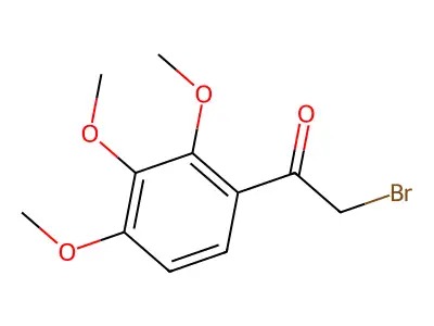 2-Bromo-1-(2,3,4-trimethoxyphenyl)ethanone structure
