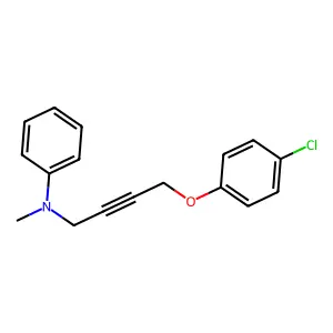 N-[4-(4-Chlorophenoxy)but-2-yn-1-yl]-N-methylaniline structure