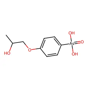 (4-(2-羟丙氧基)苯基)胂酸 structure