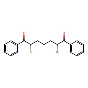 1,7-Heptanedione, 2,6-dibromo-1,7-diphenyl- structure