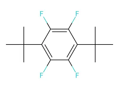 1,4-DI-Tert-butyl-2,3,5,6-tetrafluorobenzene structure