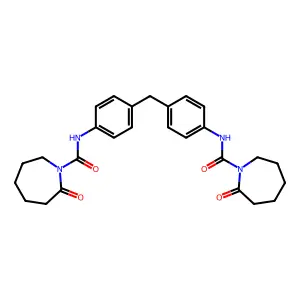 1H-Azepine-1-carboxamide, N,N'-(methylenedi-4,1-phenylene)bis[hexahydro-2-oxo- structure