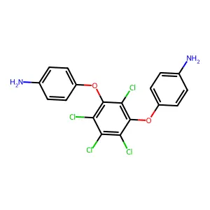 4-[3-(4-Aminophenoxy)-2,4,5,6-tetrachlorophenoxy]aniline structure
