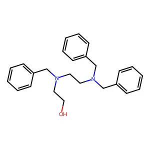 Ethanol, 2-[[2-[bis(phenylmethyl)amino]ethyl](phenylmethyl)amino]- structure