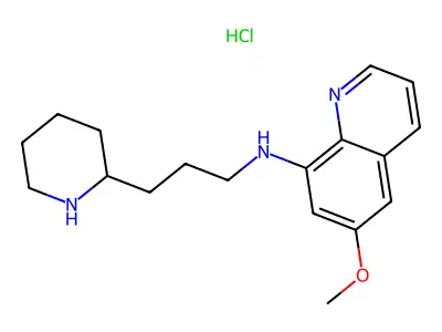 6-Methoxy-N-[3-(2-piperidinyl)propyl]-8-quinolinamine structure