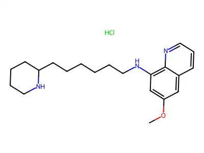 6-Methoxy-N-[6-(2-piperidinyl)hexyl]-8-quinolinamine structure