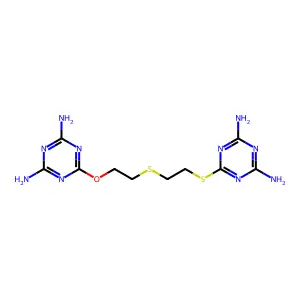 s-Triazine, 2,2'-(oxybis(ethylenethio))bis(4,6-diamino- structure