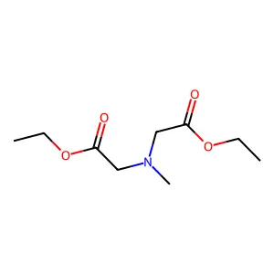 Ethyl N-(2-ethoxy-2-oxoethyl)-N-methylglycinate structure