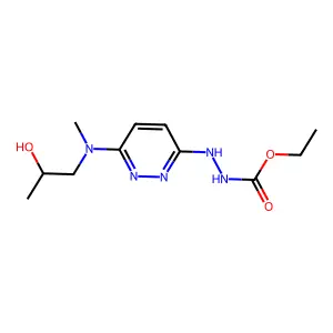 3-(2-Carbethoxyhydrazino)-6-(N-(2-hydroxypropyl)methylamino)pyridazine structure