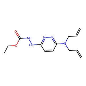 Carbazic acid, 3-(6-(diallylamino)pyridazin-3-yl)-, ethyl ester structure