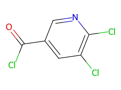 5,6-dichloropyridine-3-carbonyl Chloride structure