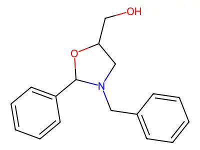 (3-Benzyl-2-phenyl-1,3-oxazolan-5-yl)methanol structure