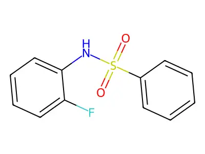N-(2-fluorophenyl)benzenesulfonamide structure