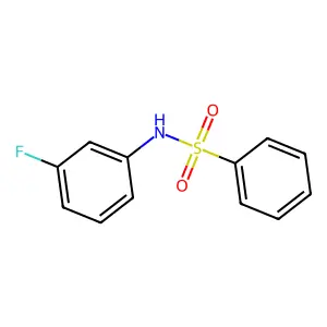 N-(3-Fluorophenyl)benzenesulfonamide structure