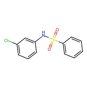 N-(3-Chlorophenyl)benzenesulfonamide structure
