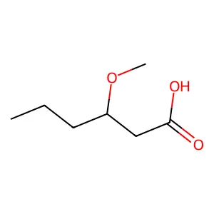 3-Methoxyhexanoic acid structure