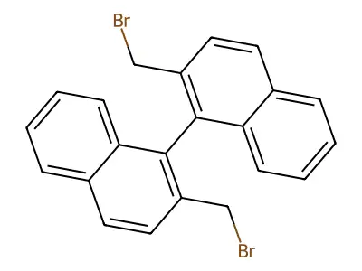 2,2'-Bis(bromomethyl)-1,1'-binaphthyl structure