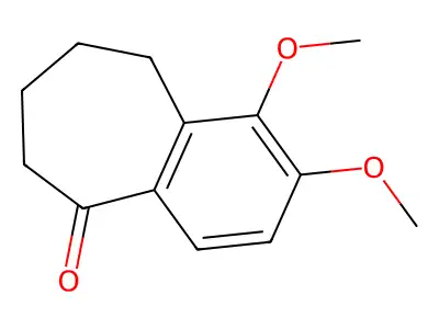 1,2-dimethoxy-6,7,8,9-tetrahydro-5H-benzo[7]annulen-5-one structure
