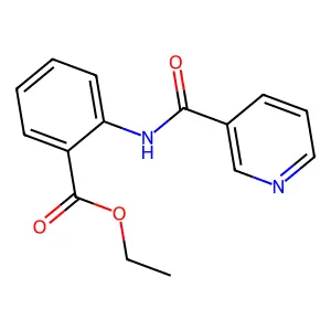 Ethyl 2-((3-pyridinylcarbonyl)amino)benzoate structure