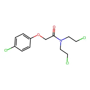 N,N-Bis(2-chloroethyl)-2-(4-chlorophenoxy)acetamide structure