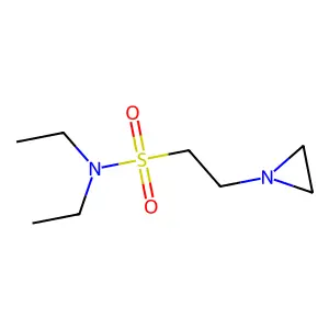 N,N-二乙基-1-吖丙啶乙磺酰胺 structure