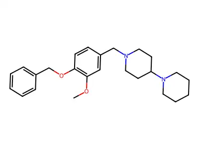 1'-{[4-(Benzyloxy)-3-methoxyphenyl]methyl}-1,4'-bipiperidine structure