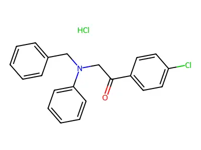 2-[Benzyl(phenyl)amino]-1-(4-chlorophenyl)ethanone structure