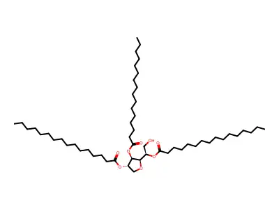 Sorbitan, trihexadecanoate structure