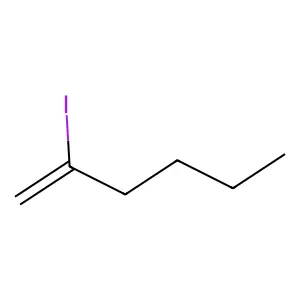 2-Iodo-1-hexene structure
