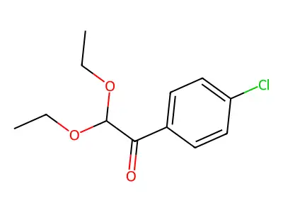 1-(4-Chlorophenyl)-2,2-diethoxyethan-1-one structure