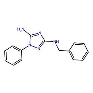 5-Amino-3-benzylamino-1-phenyl-1,2,4-triazole structure