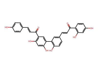 Rhuschalcone Vi structure