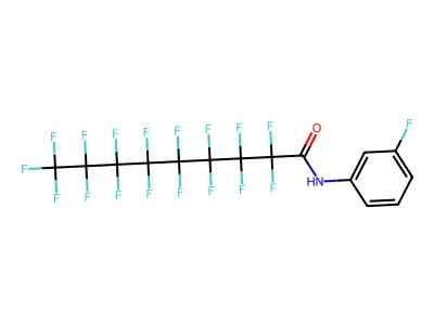 2,2,3,3,4,4,5,5,6,6,7,7,8,8,9,9,9-Heptadecafluoro-N-(3-fluorophenyl)nonanamide structure