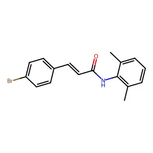 3-(4-溴苯基)-N-(2,6-二甲基苯基)丙烯酰胺 structure
