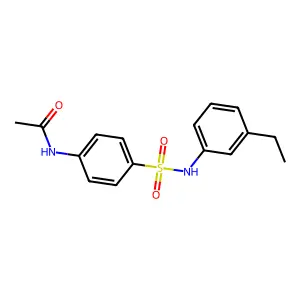 N-[4-[(3-ethylphenyl)sulfamoyl]phenyl]acetamide structure
