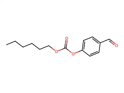 Carbonic acid, 4-formylphenyl hexyl ester structure