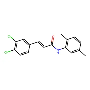 (E)-3-(3,4-dichlorophenyl)-N-(2,5-dimethylphenyl)prop-2-enamide structure