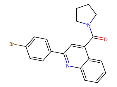 [2-(4-Bromophenyl)quinolin-4-yl]-pyrrolidin-1-ylmethanone structure