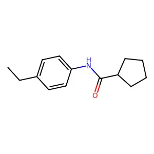 N-(4-乙基苯基)环戊烷甲酰胺 structure