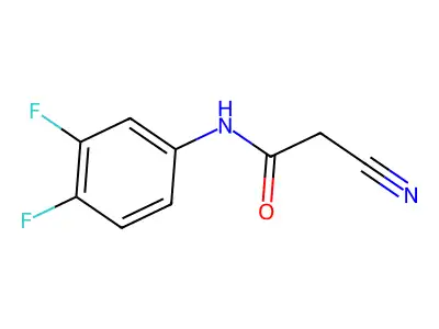 2-cyano-N-(3,4-difluorophenyl)acetamide structure